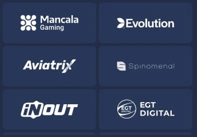 1xbet online casinoda, sektörün en güvenilir oyun sağlayıcıları bulunuyor